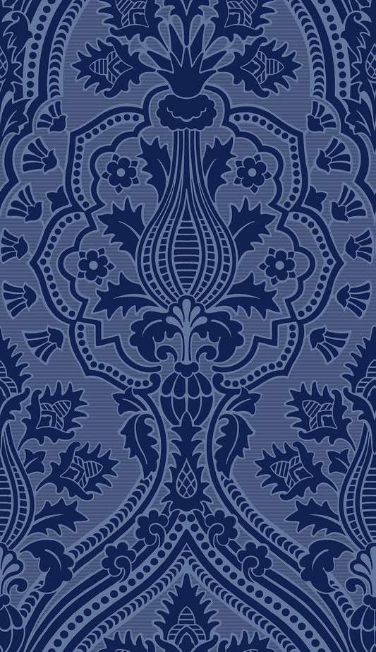 Cole & Son Pugin Palace Flock wallpaper - Dark Hyacinth