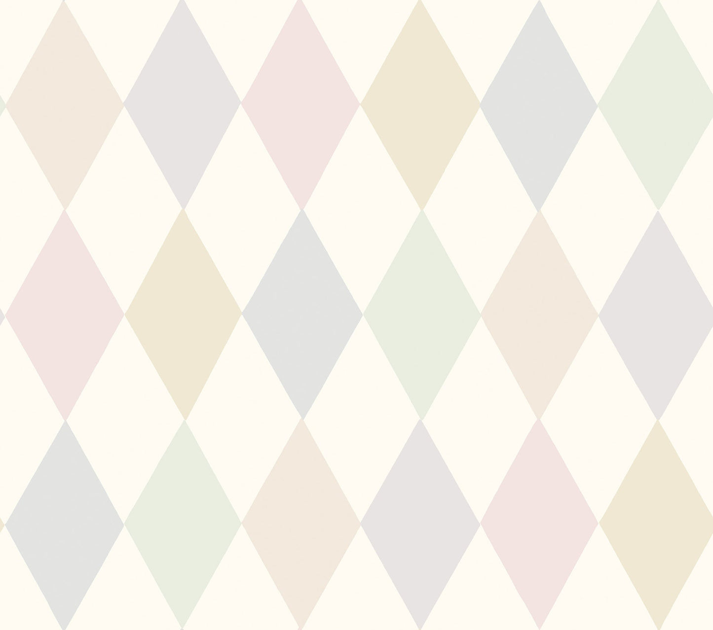 Cole & Son Punchinello - Blush, Ballet Slipper, Eau Du Nil on White