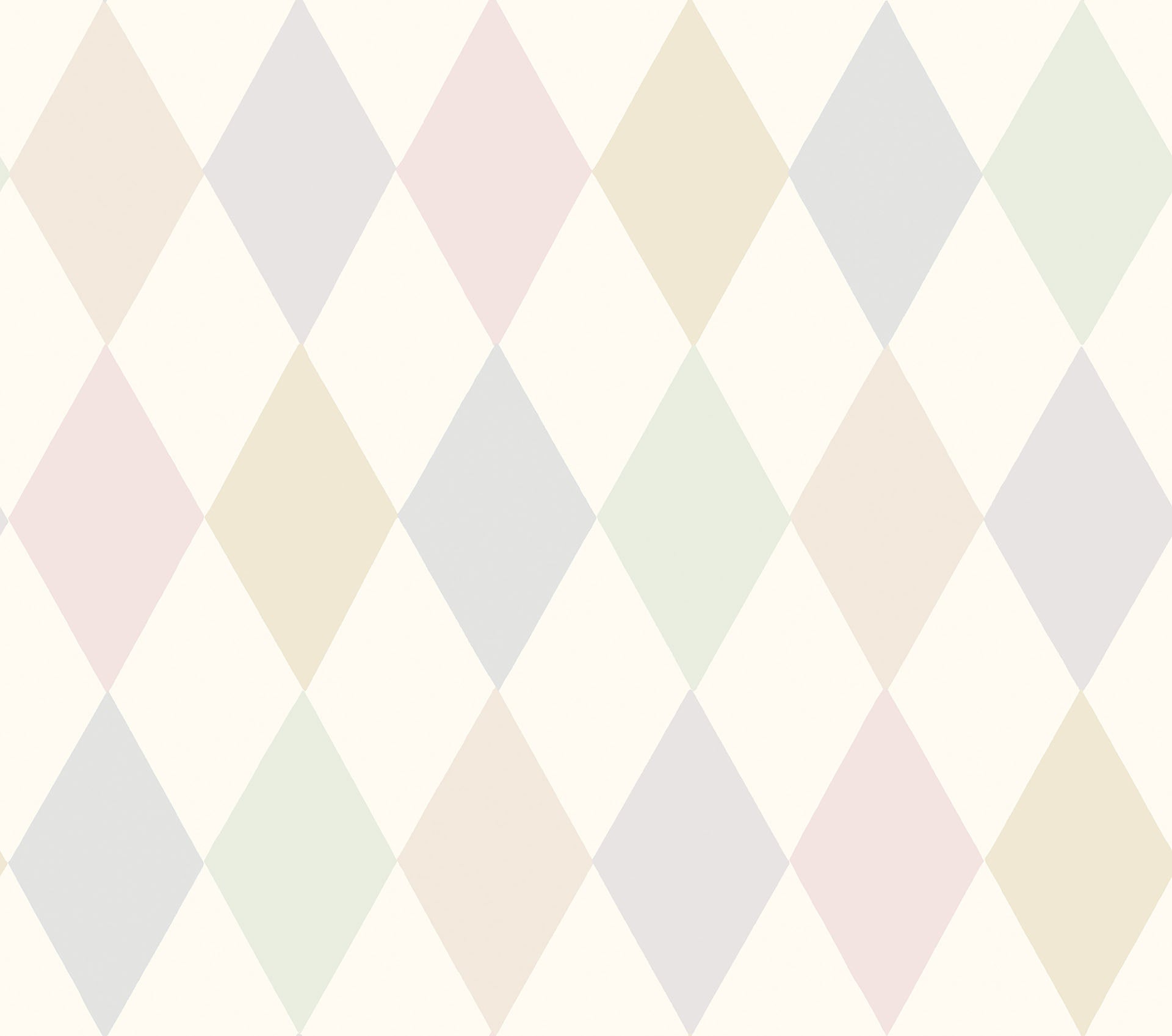 Cole & Son Punchinello - Blush, Ballet Slipper, Eau Du Nil on White