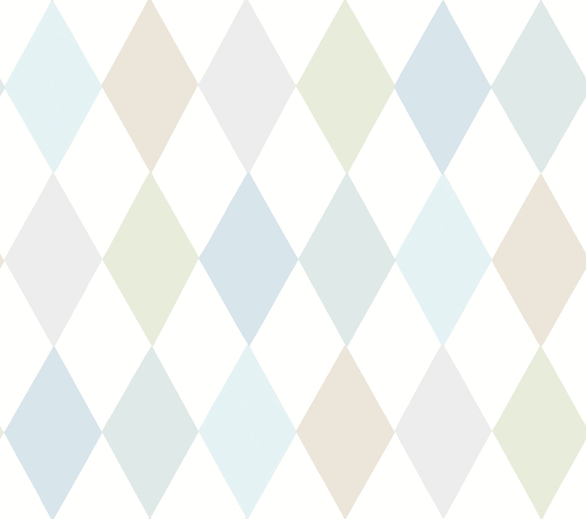 Cole & Son Punchinello - Power Blue, Seafoam & Grey on Chalk