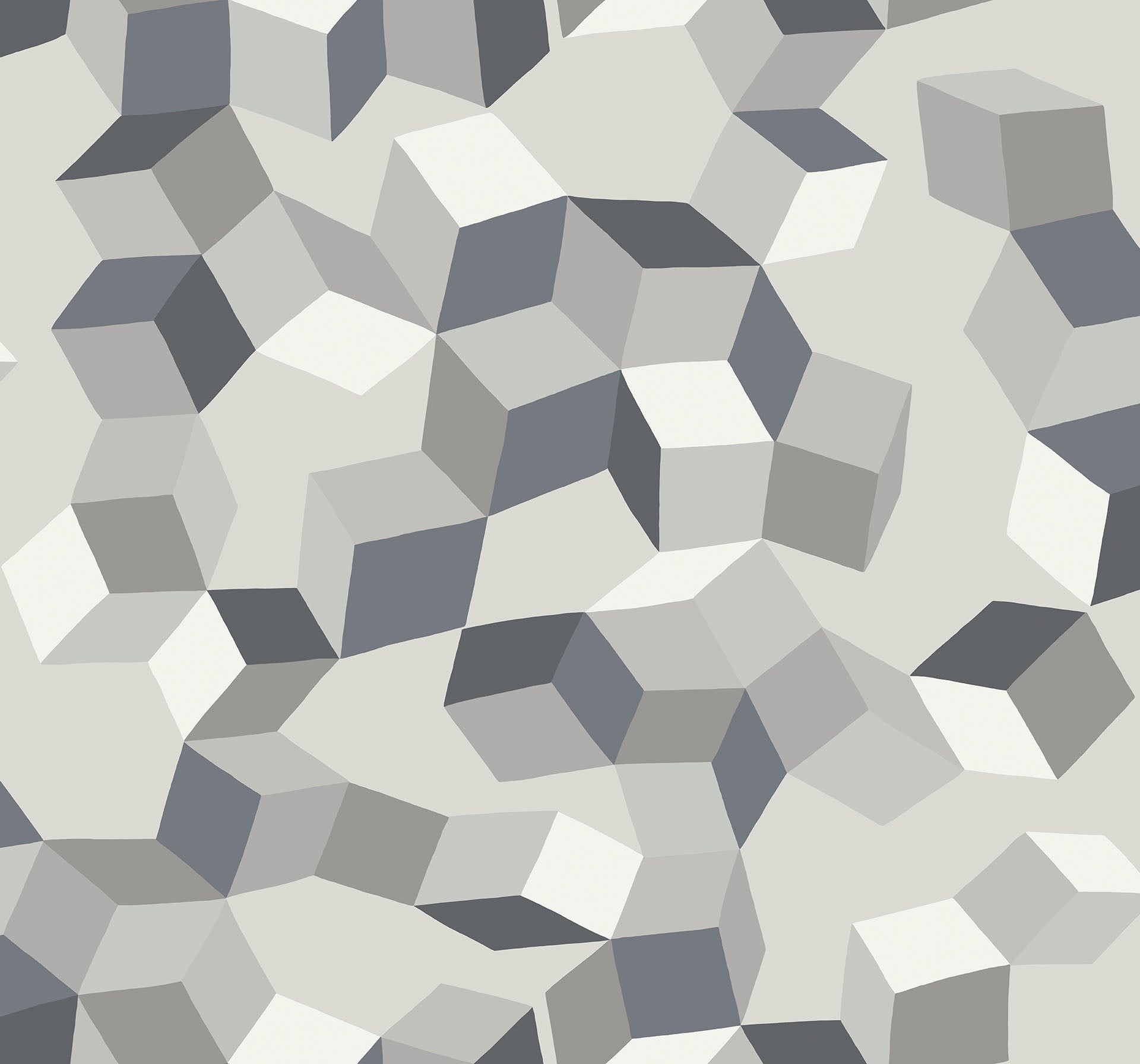 Cole & Son Puzzle wallpaper - Charcoals on Stone