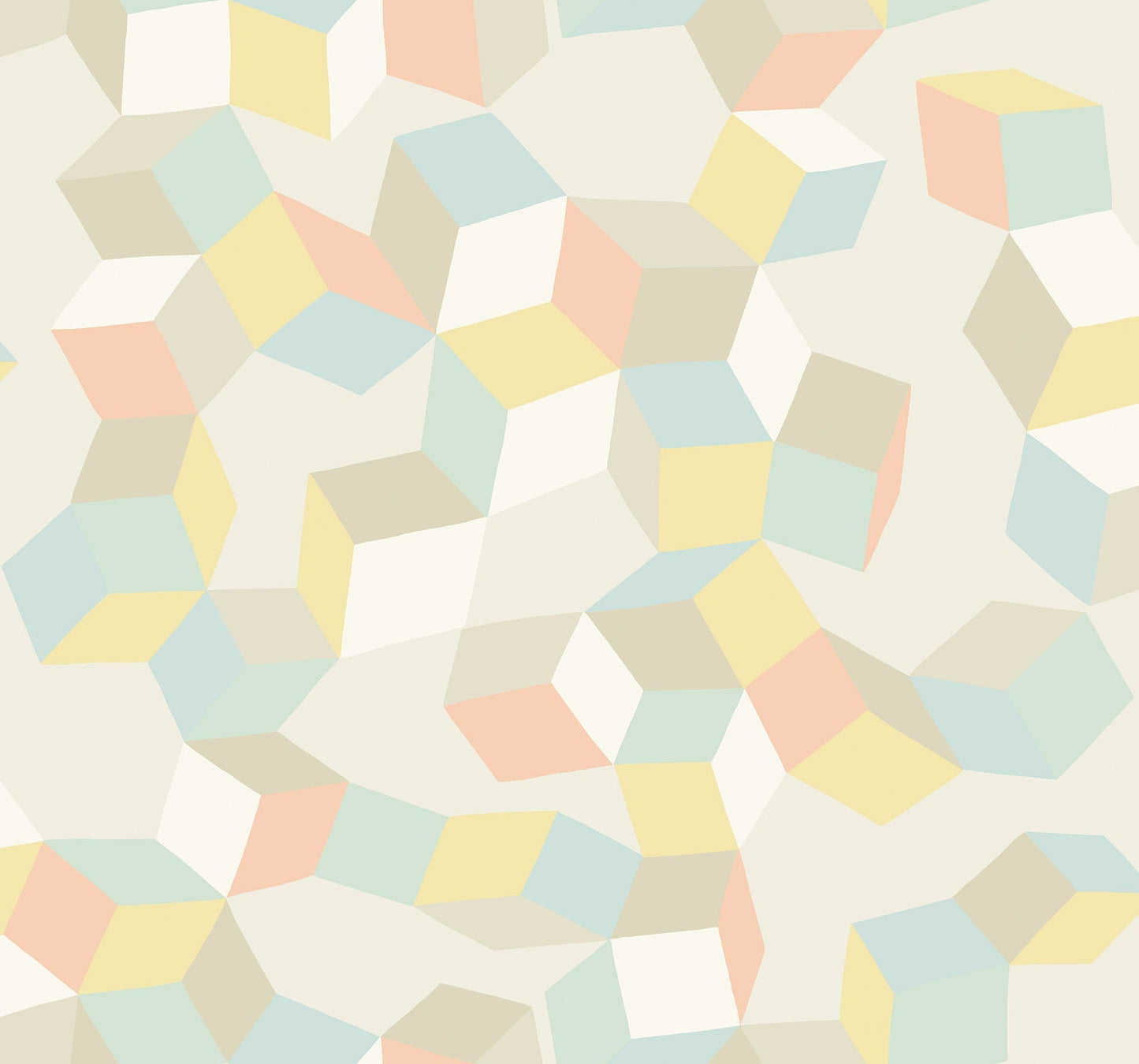 Cole & Son Puzzle - Duck Egg & Yellow on Cream