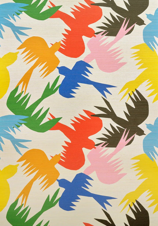 Pierre Frey Birds Traffic - MULTICOLORE