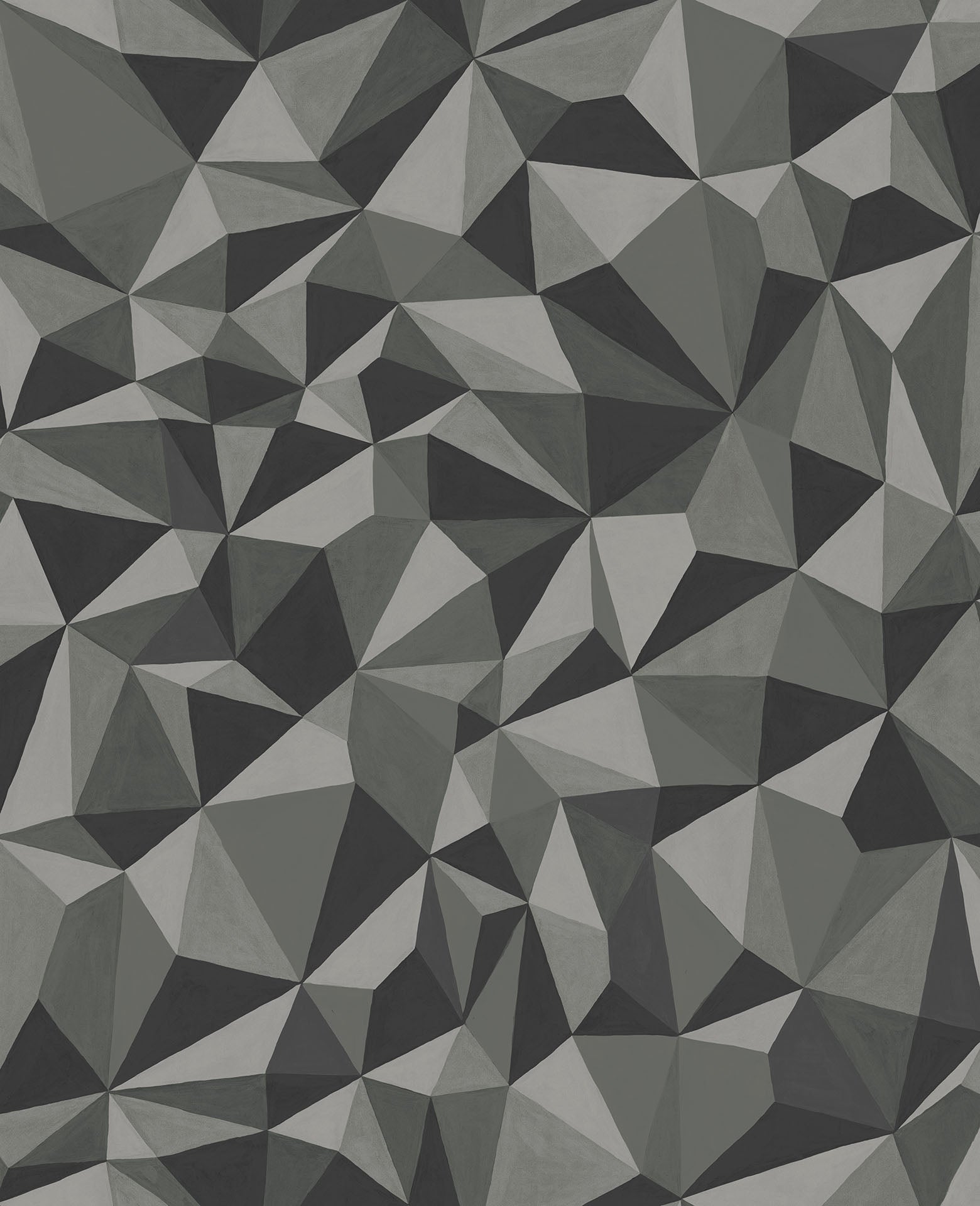 Cole & Son Quartz wallpaper - Metallic Silver & Graphite