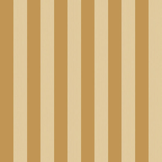 Cole & Son Regatta Stripe wallpaper - Ochre & Metallic Gold
