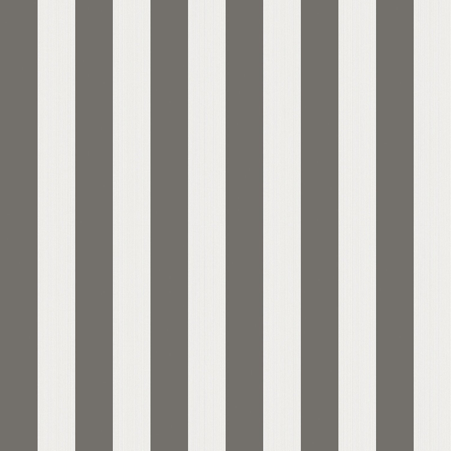 Cole & Son Regatta Stripe - Soot & Snow