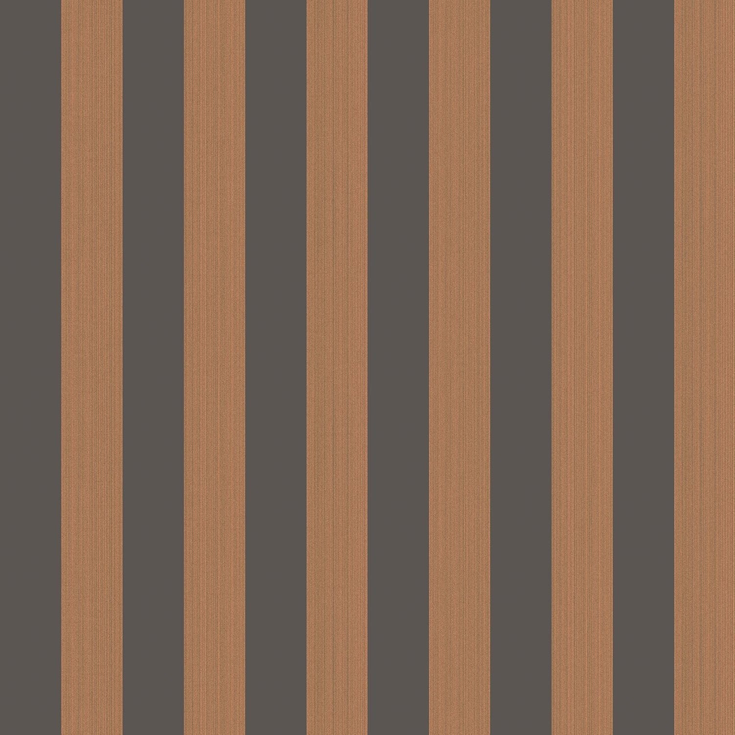 Cole & Son Regatta Stripe - Spice & Black
