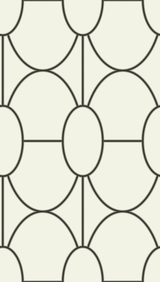 Cole & Son Riviera wallpaper - Black on White