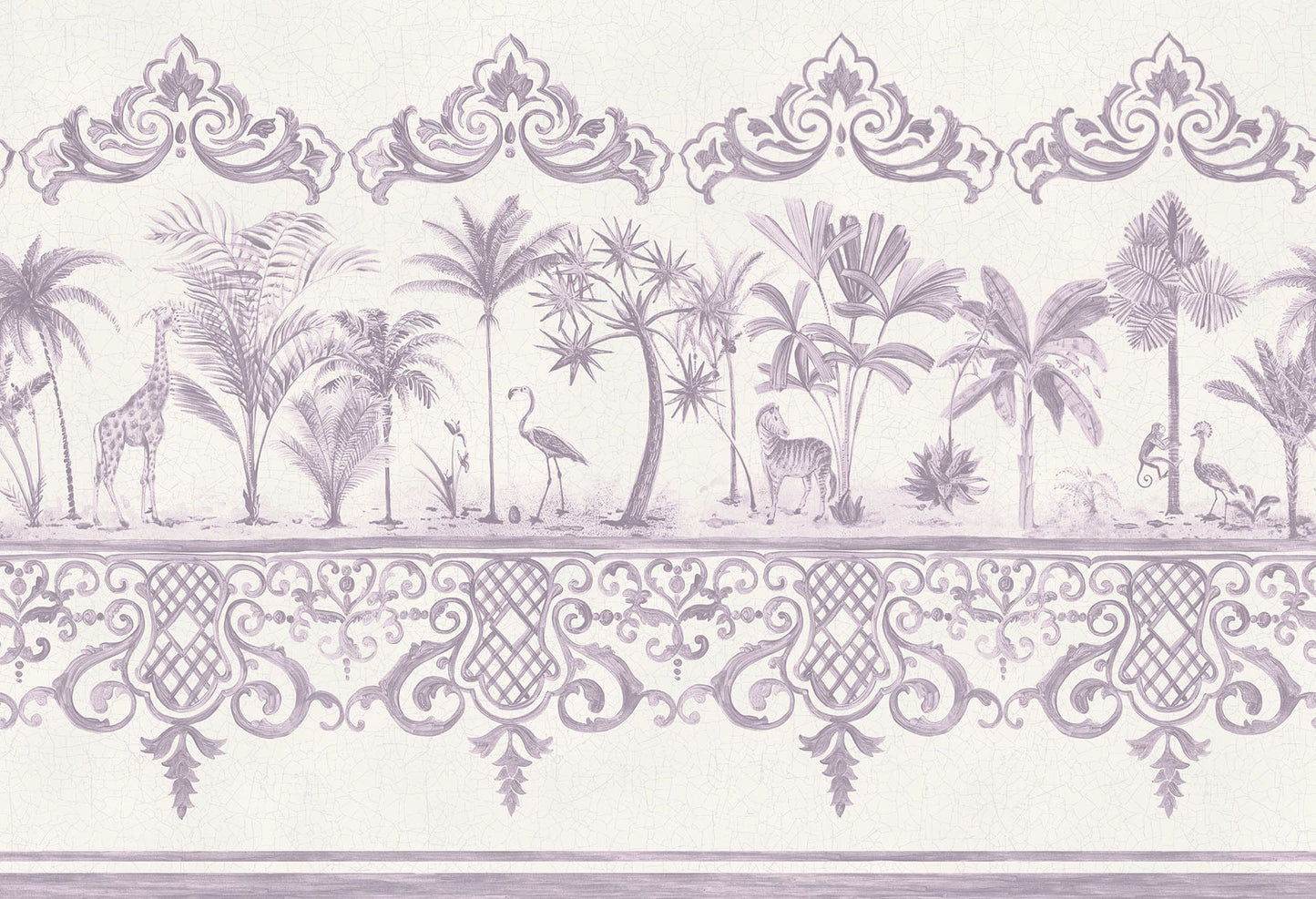 Cole & Son Rousseau Border - Mulberry on White