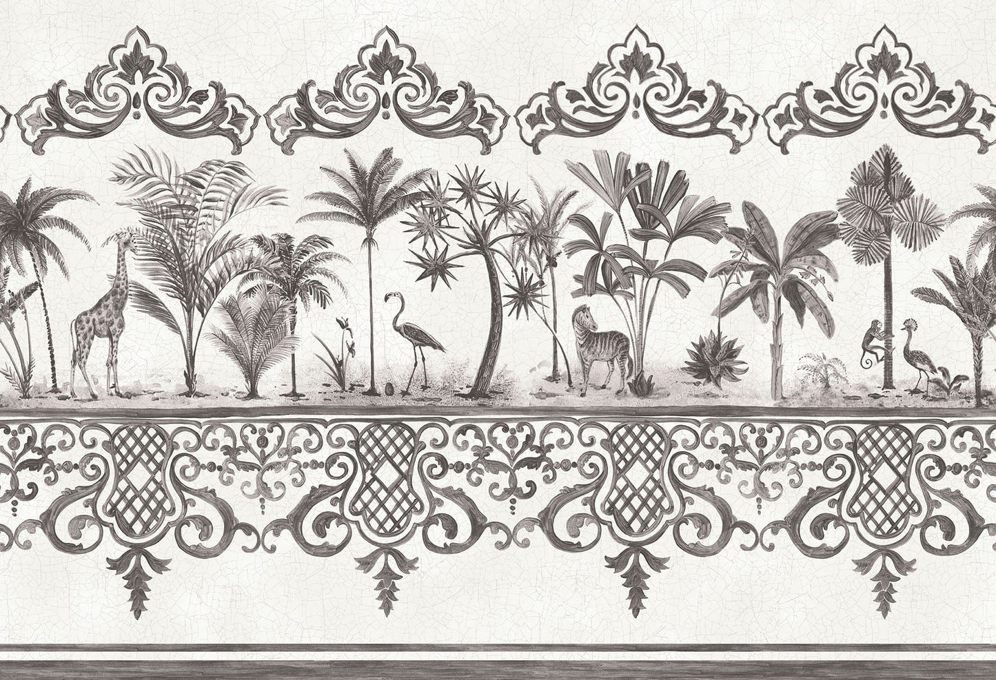 Cole & Son Rousseau Border - Soot on Snow
