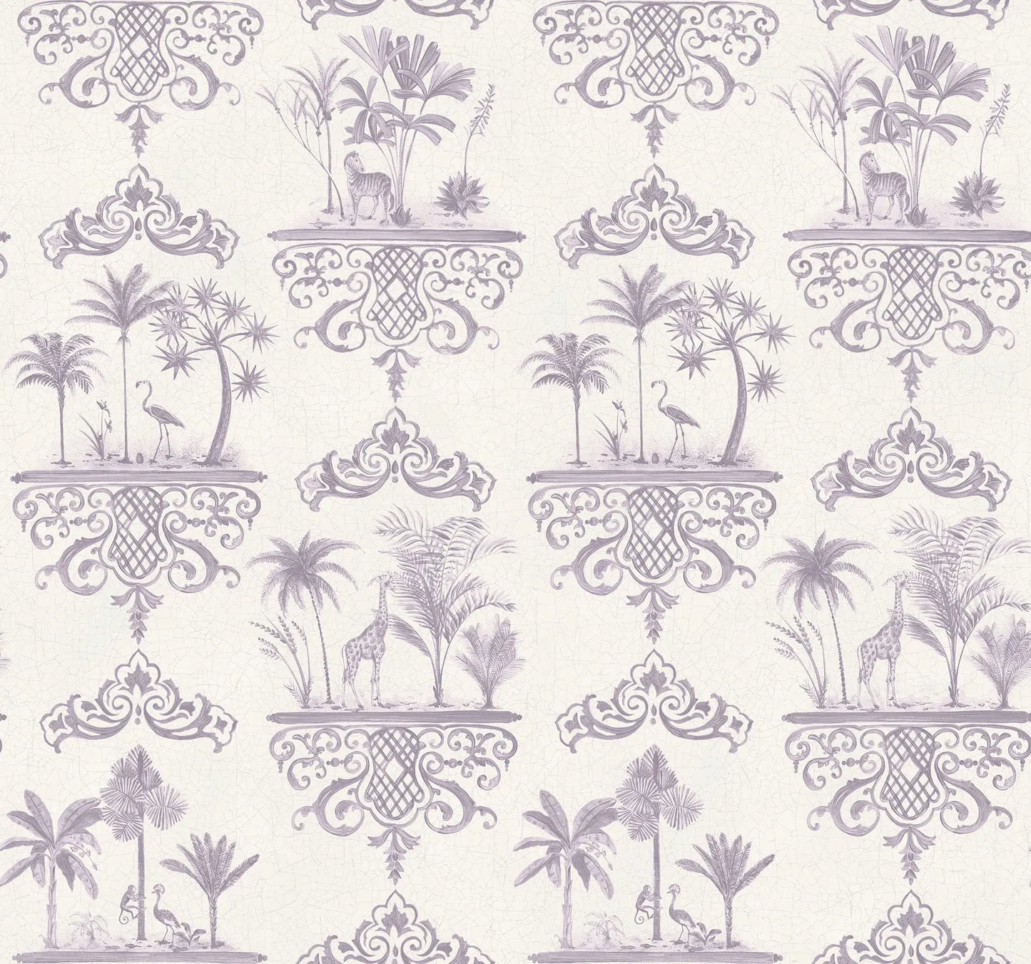 Cole & Son Rousseau - Mulberry on White