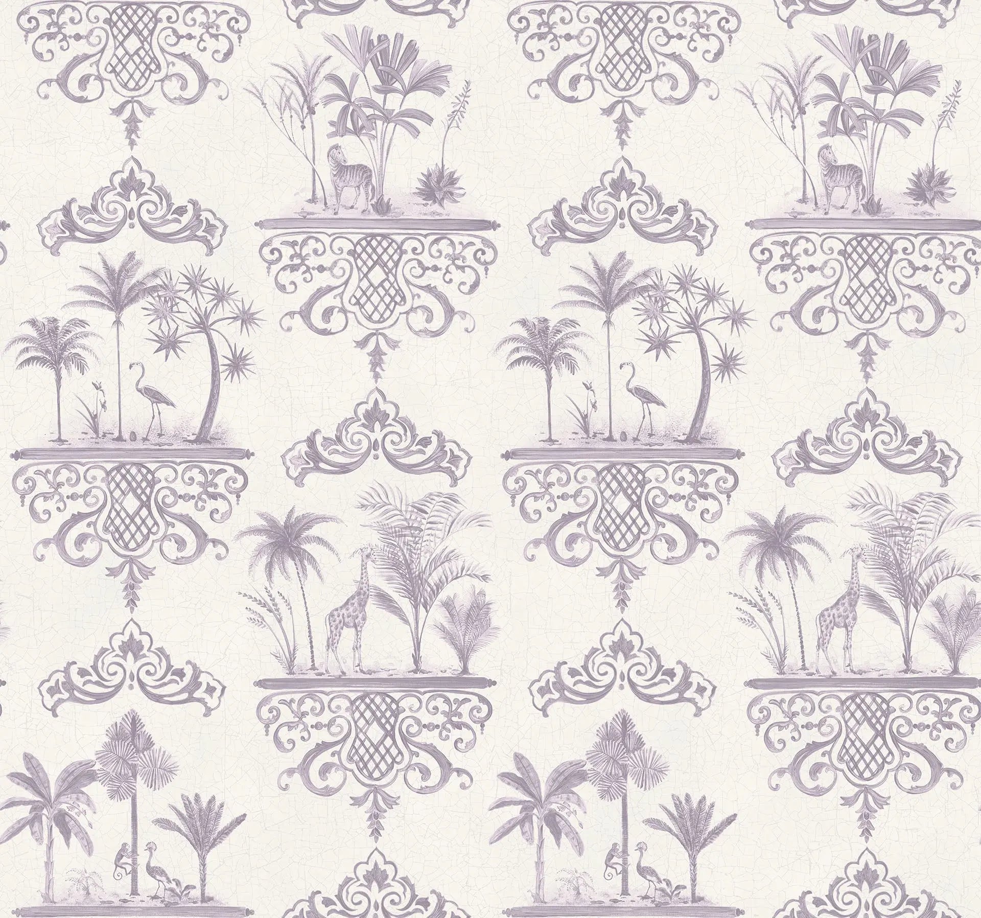 Cole & Son Rousseau - Mulberry on White