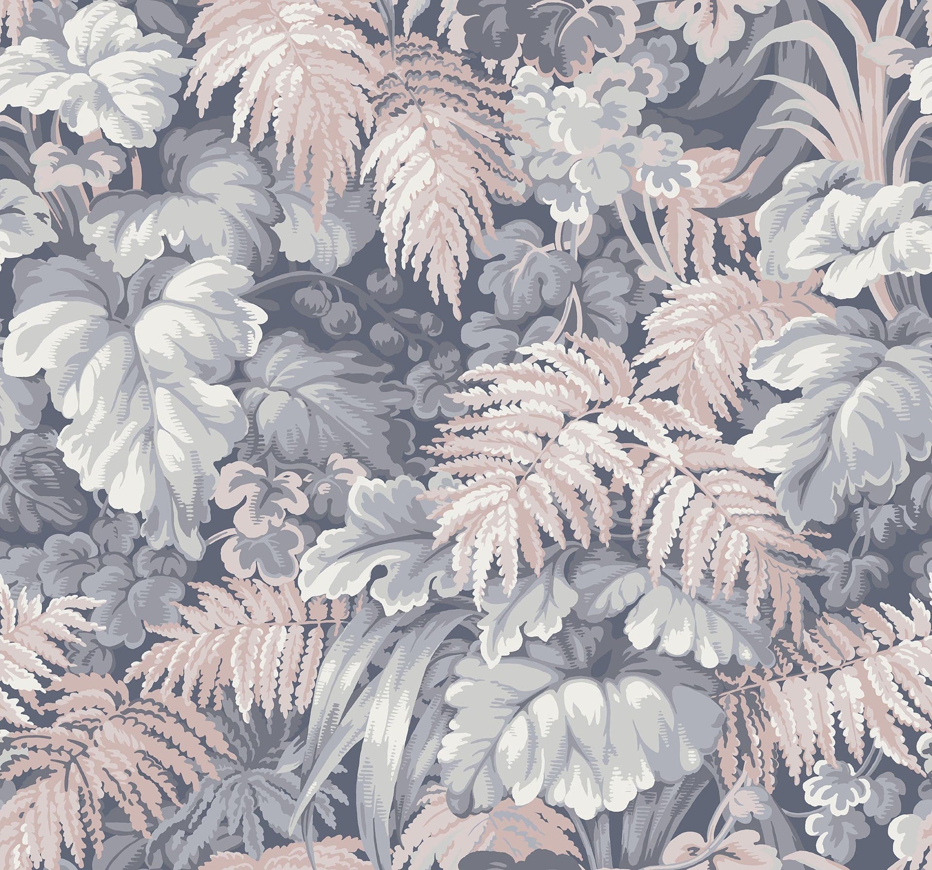 Cole & Son Royal Fernery - Lilac Grey & Ballet Slipper