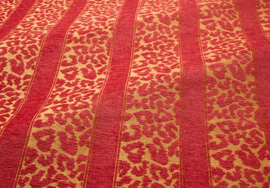 Pierre Frey Leopard Stripe - Raspberry