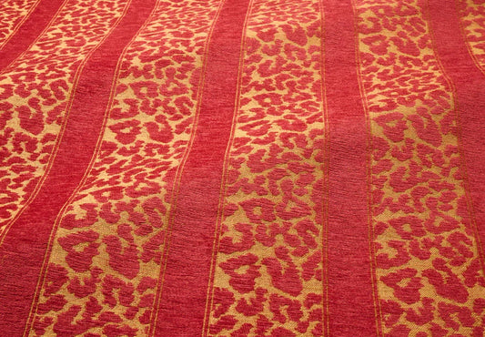 Pierre Frey Leopard Stripe - Raspberry