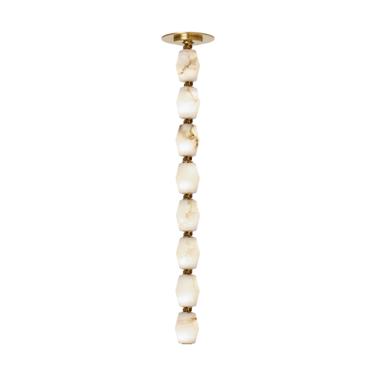 Collier Alabaster 24 Pendant - Hand-Rubbed Antique Brass