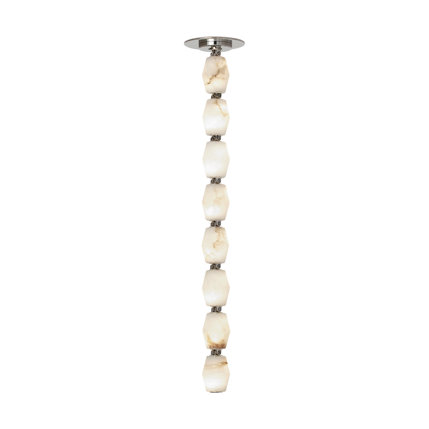 Collier Alabaster 24 Pendant - Polished Nickel