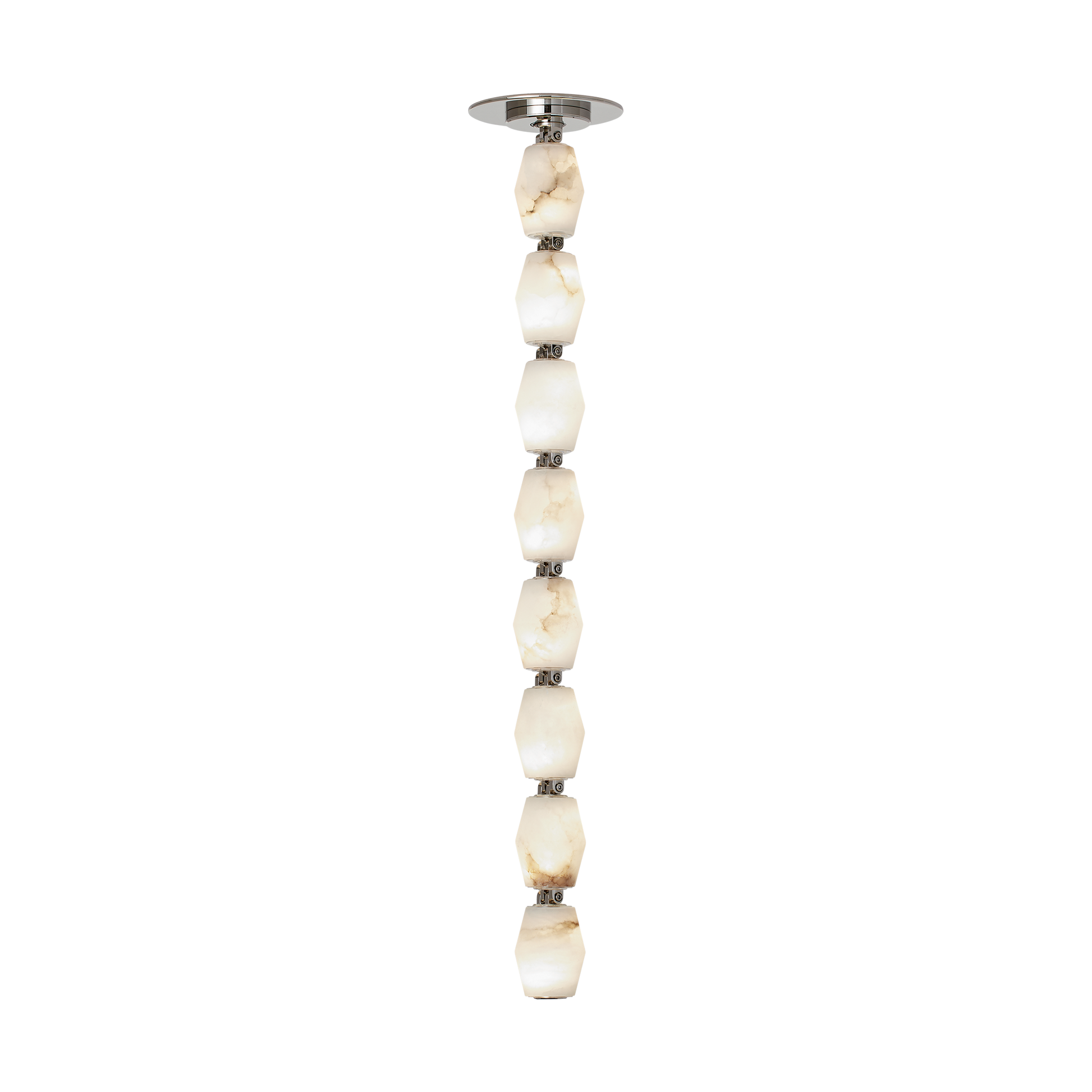 Collier Alabaster 24 Pendant - Polished Nickel