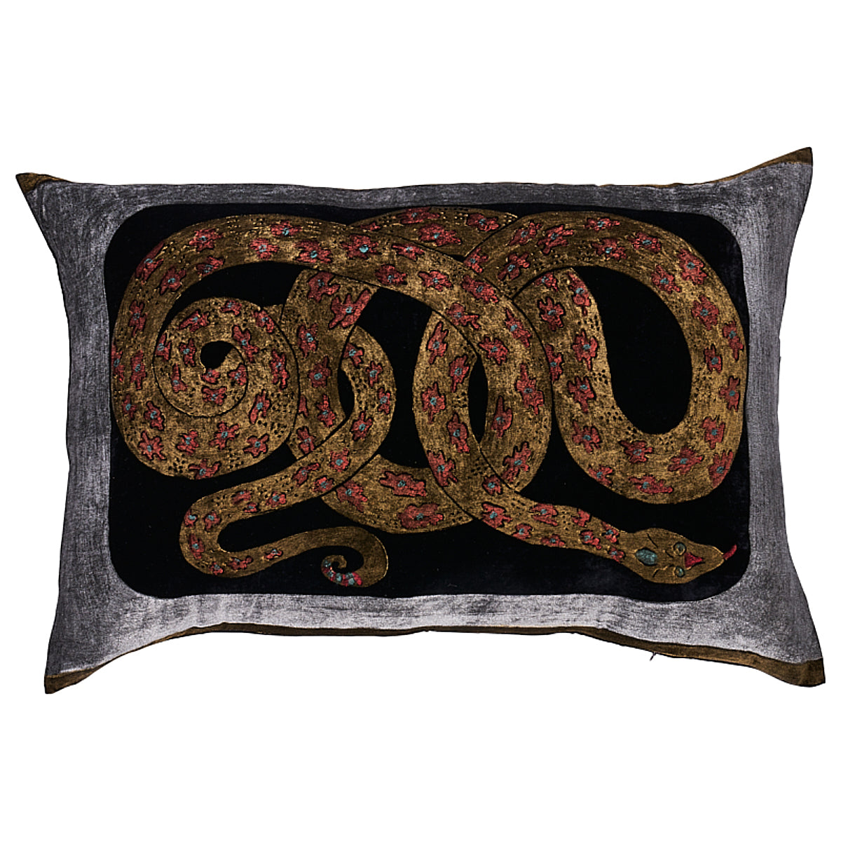 Schumacher | Gilded Serpiente Velvet Pillow fabric - SO000135