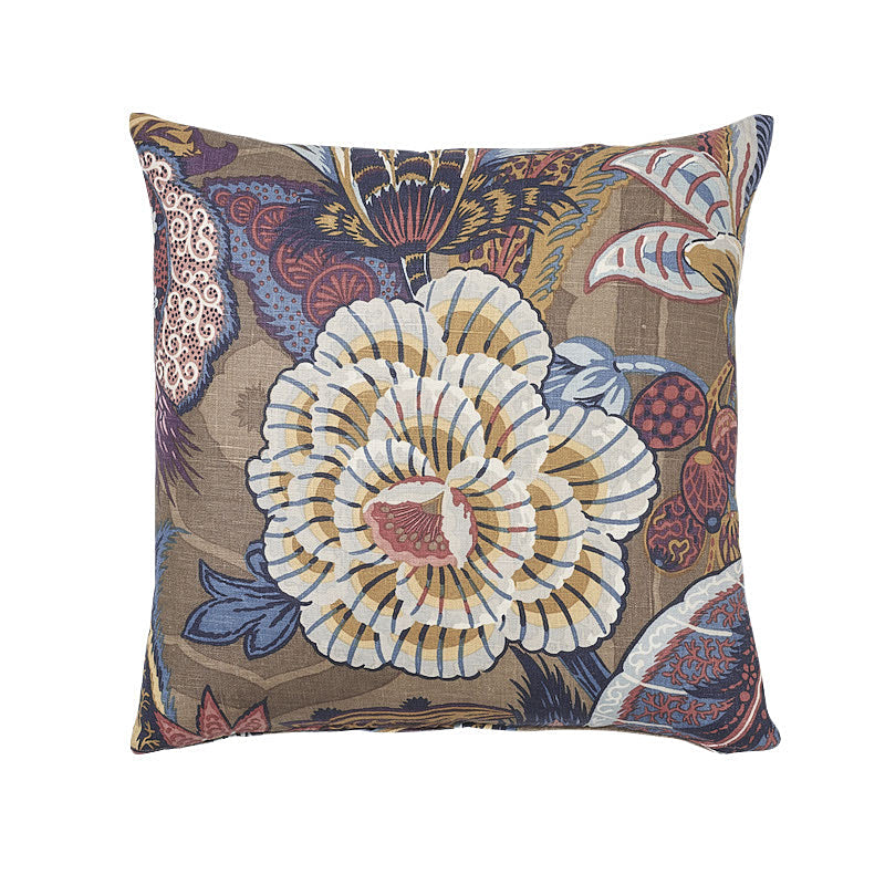 Schumacher | Zanzibar Linen Print Pillow fabric - SO17352004
