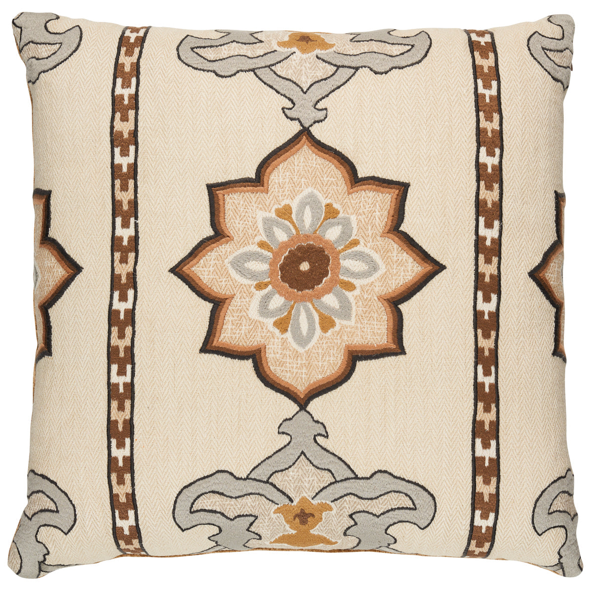 Schumacher | Temara Embroidered Print Pillow fabric - SO17518206