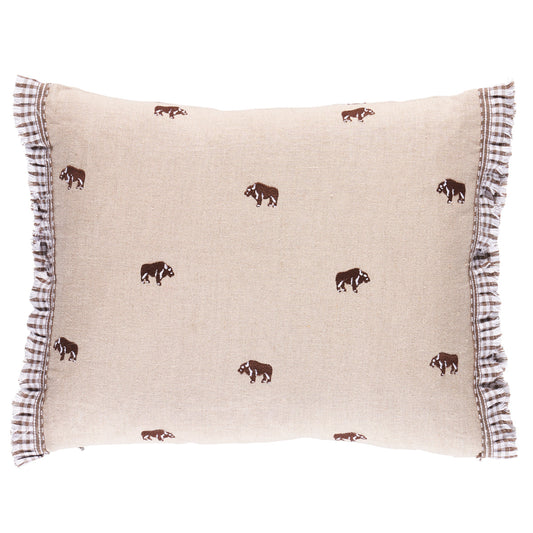 Schumacher | Buffalo Embroidery Pillow fabric - SO18045012