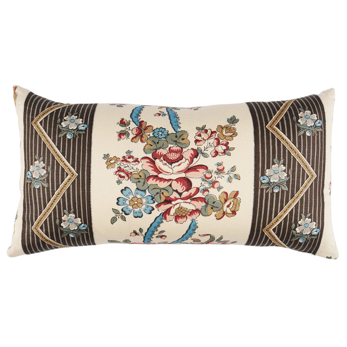 Schumacher | Sylvain Floral Stripe Pillow fabric - SO18174214