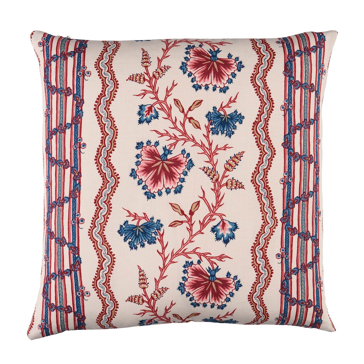 Schumacher | Parvati Floral Stripe Pillow fabric - SO18271004