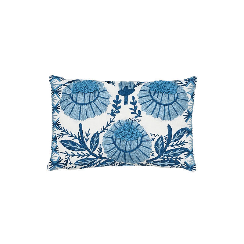 Schumacher | Marguerite Embroidery Pillow B fabric - SO72330209