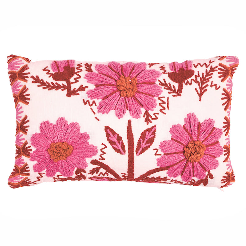 Schumacher | Marguerite Embroidery Pillow a fabric - SO723310109