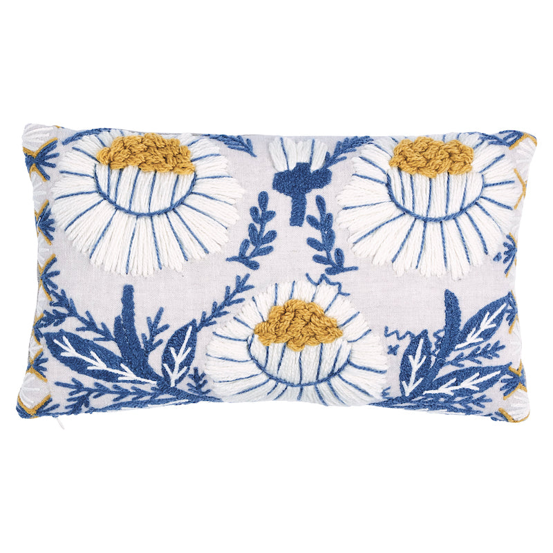 Schumacher | Marguerite Embroidery Pillow B fabric - SO723320209