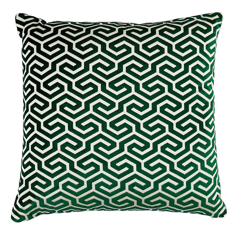 Schumacher | Ming Fret Velvet Pillow fabric - SO7310305