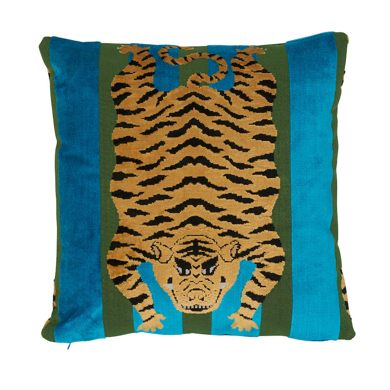 Schumacher | Jokhang Tiger Velvet Pillow fabric - SO7723004