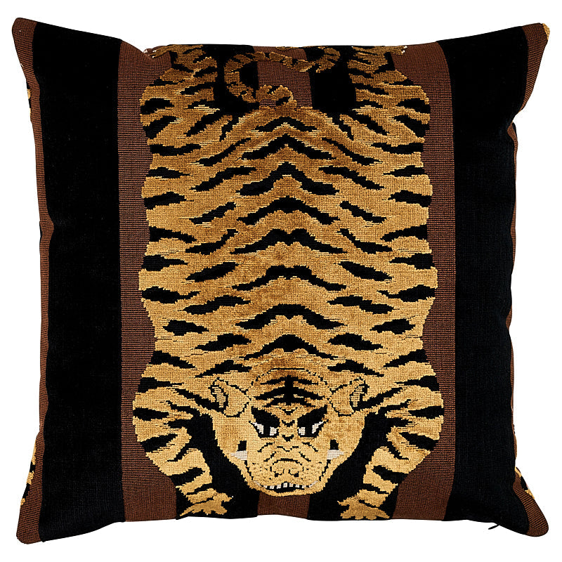Schumacher | Jokhang Tiger Velvet Pillow fabric - SO7723204