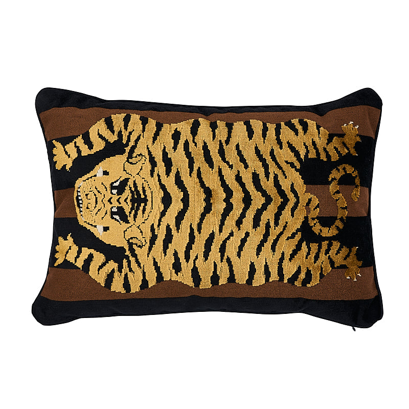 Schumacher | Jokhang Tiger Velvet Pillow fabric - SO7723215