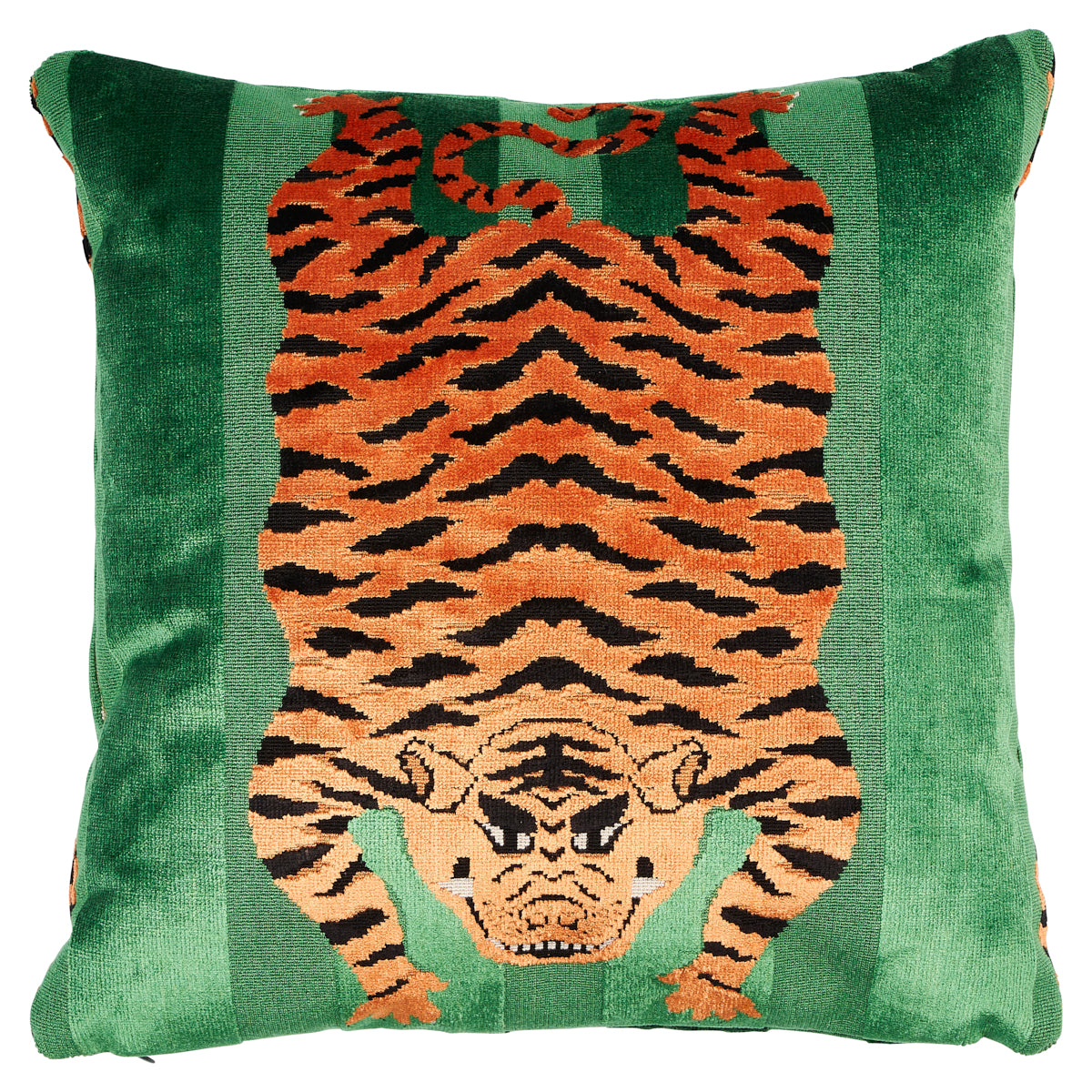 Schumacher | Jokhang Tiger Velvet Pillow fabric - SO7723304