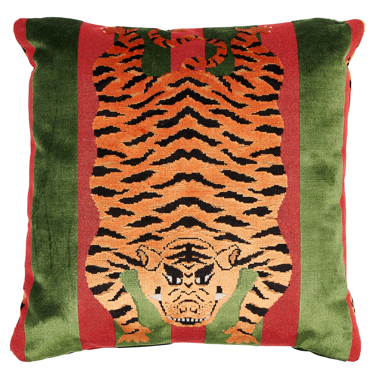 Schumacher | Jokhang Tiger Velvet Pillow fabric - SO7723504