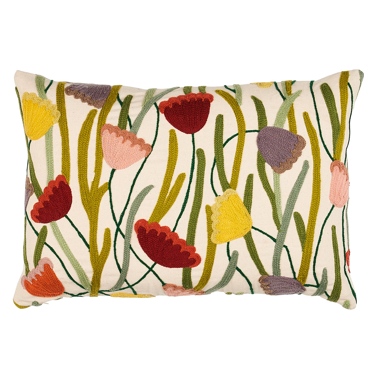 Schumacher | Deco Flower Embroidery Pillow fabric - SO8156015