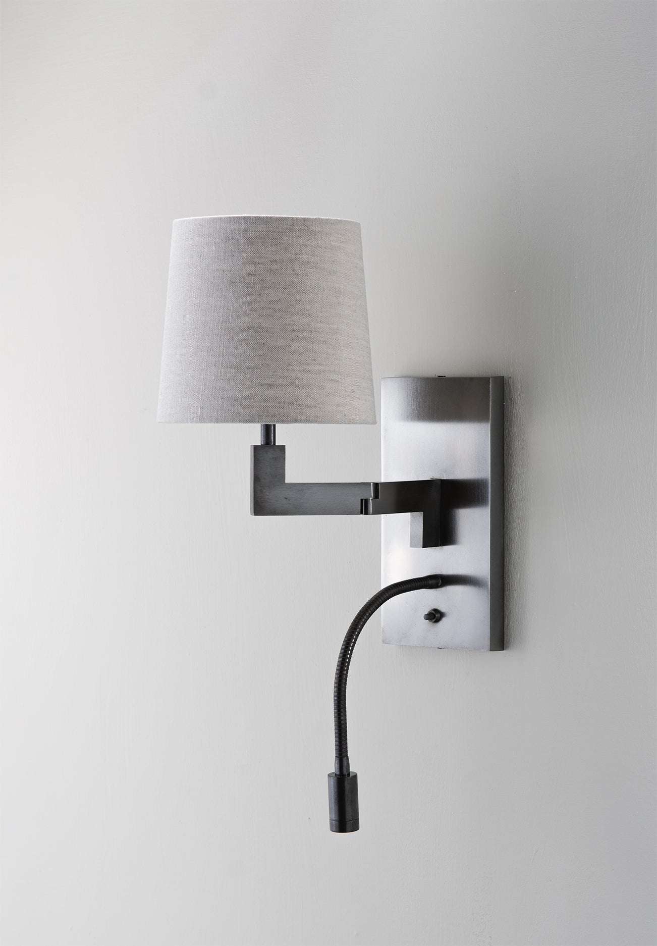 Bedside Wall Light - Gunmetal