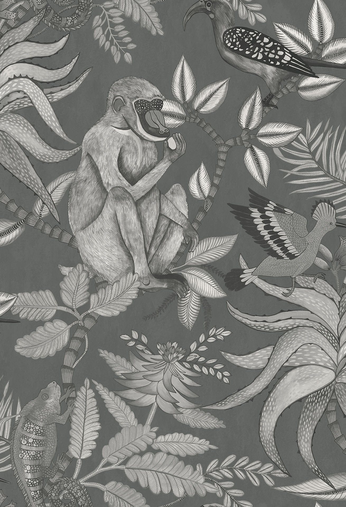Cole & Son Savuti - Soot on Charcoal