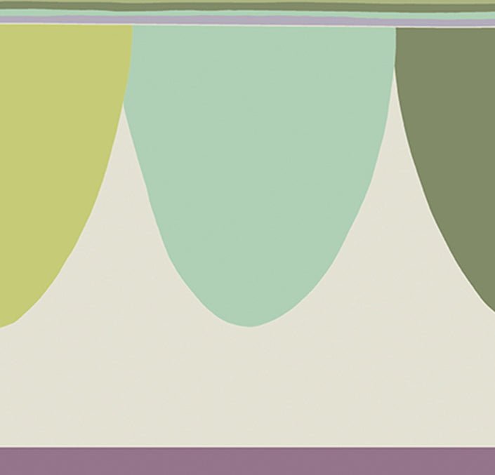 Cole & Son Scaramouche - Purples & Greens on Cream