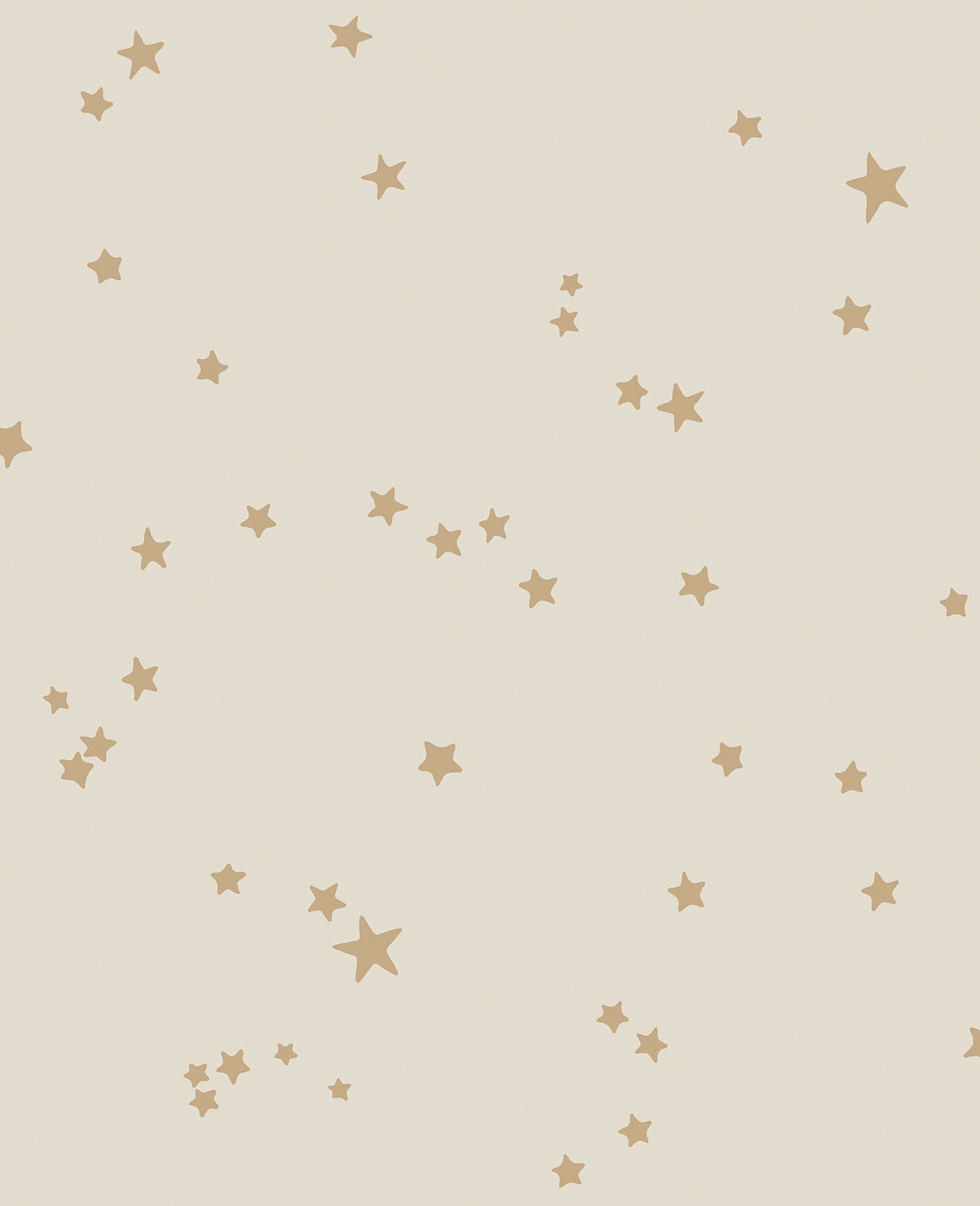 Cole & Son Stars - Metallic Gold on Linen