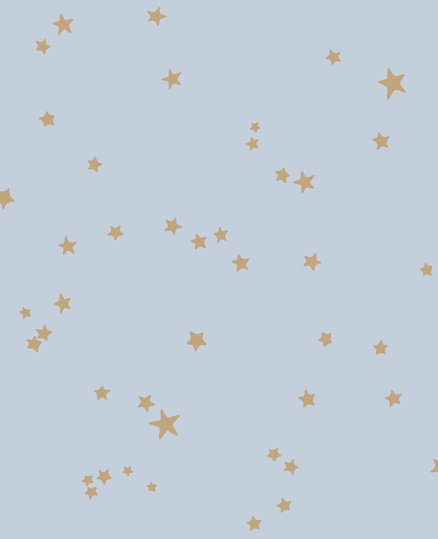 Cole & Son Stars - Metallic Gold on Ice Blue