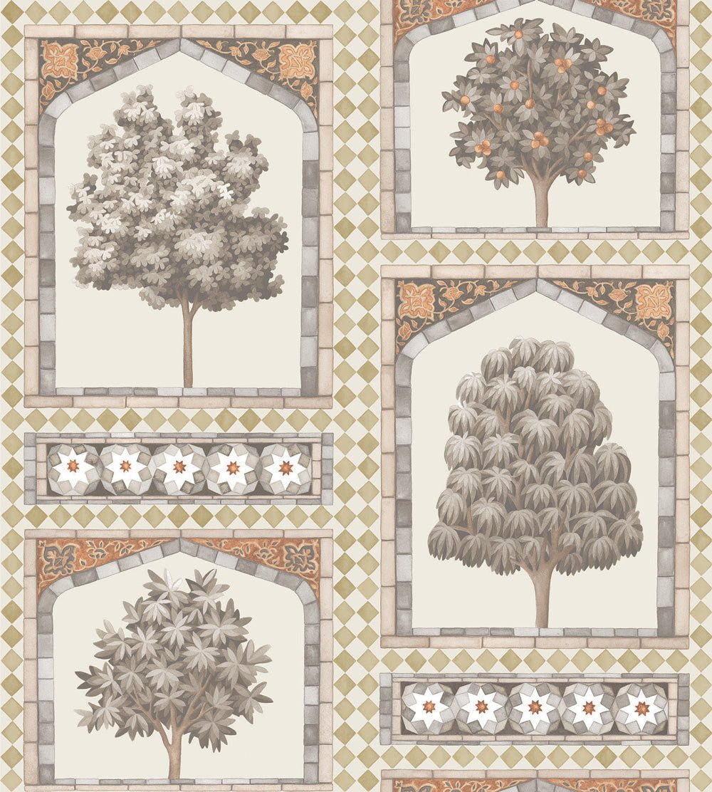 Cole & Son Sultan's Palace - Metallic Gold & Spice