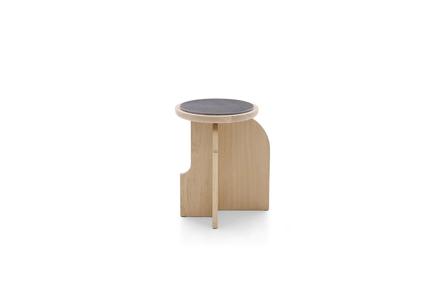 Pierre Frey Venus - Stained oak, water-based varnish with options for gold lacquered glass top, wooden top or lacquered wooden top
