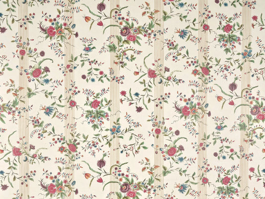 Pierre Frey Vert-Bois Rayure - Creme