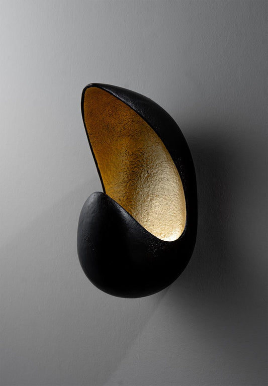 Caju Wall Light - Fired Copper with Bright Gold