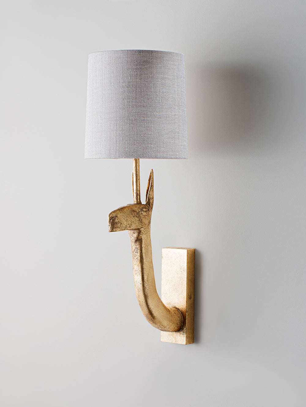 Llama Wall Light - Decayed Gold