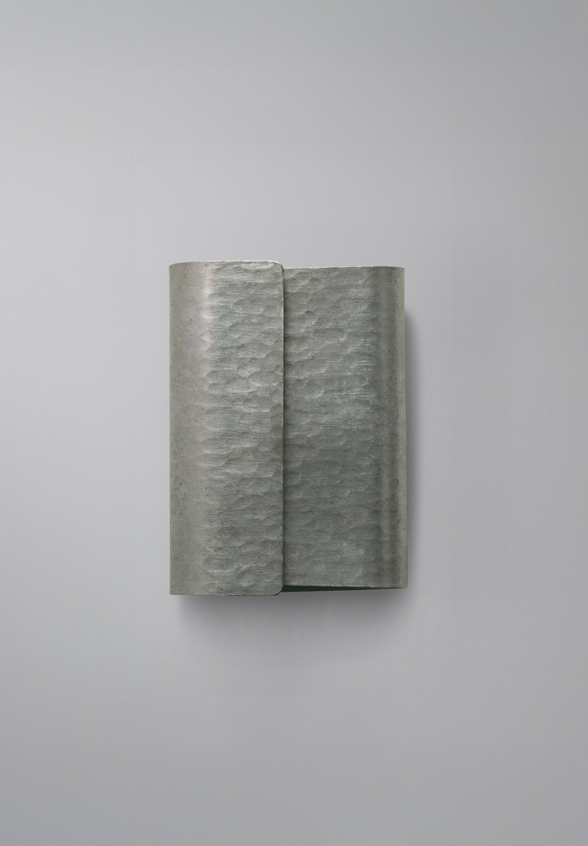 Metal Curl Wall Light - Burnished Silver