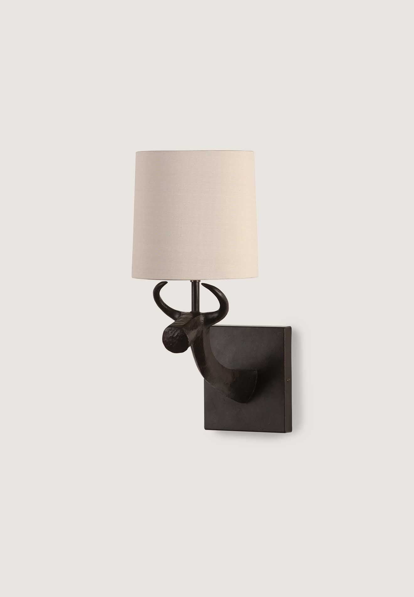 Cow Wall Light - Bronzed